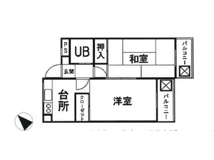 セイシンビル1(2K/3階)の間取り写真