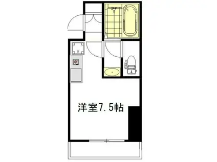 南大塚サンハイツ(ワンルーム/2階)の間取り写真
