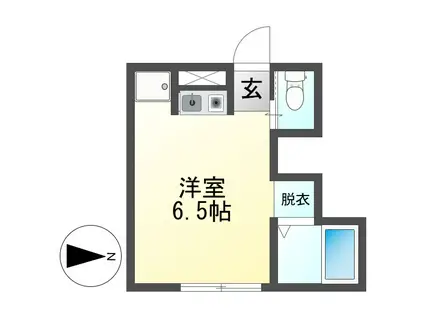 モンパオ21(ワンルーム/2階)の間取り写真