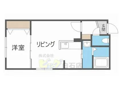 MILD(1LDK/4階)の間取り写真