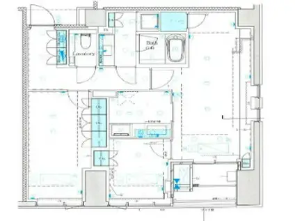 プレミスト南青山(2LDK/3階)の間取り写真