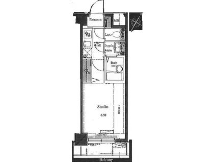 アーバイル新日本橋(1K/5階)の間取り写真