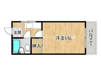 サトーハイツ(1K/3階)の間取り写真