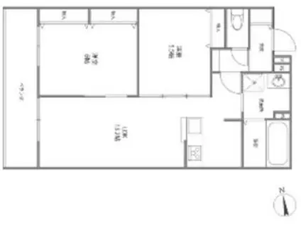 アルページュ久我山(2LDK/3階)の間取り写真