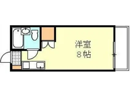 ドルフ3(ワンルーム/4階)の間取り写真