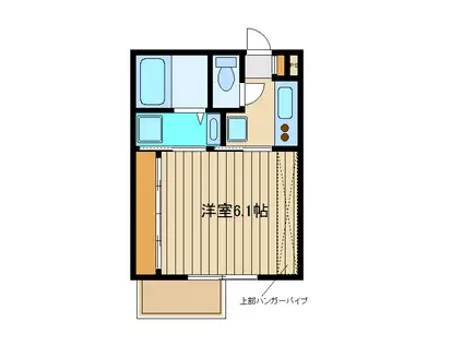 アウルズネスト(1K/2階)の間取り写真