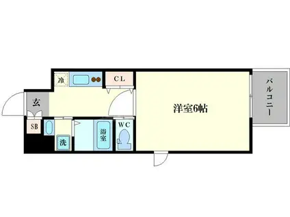 DOLCE(1K/5階)の間取り写真