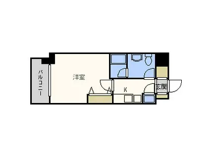 アプリーレ京町堀(1K/4階)の間取り写真
