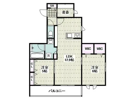 サニーコート瀬戸(2LDK/2階)の間取り写真