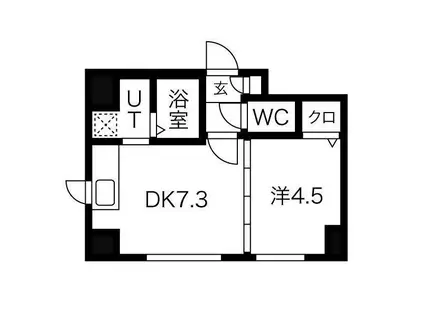 プライムアーバン大通公園I(1LDK/11階)の間取り写真