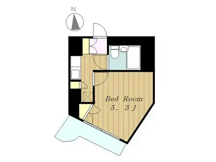 アカデミー・グローリア初穂町合同ビル(1K/10階)の間取り写真