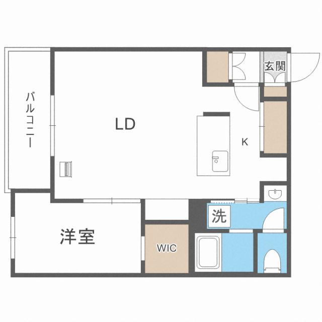 RFINO N17 アールフィーノN17(1LDK/3階)の間取り写真