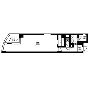 THE RESIDENCE KANAYAMA サウス(1K/3階)の間取り写真
