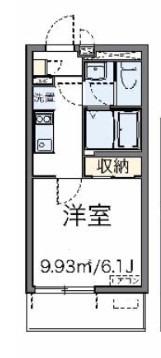 レオネクストファーストワイズ(1K/3階)の間取り写真