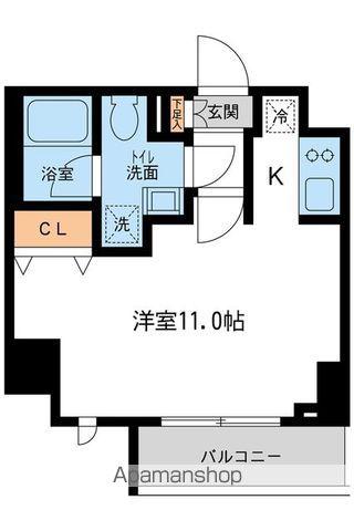プライムアーバン住吉II(ワンルーム/2階)の間取り写真