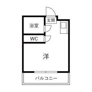 FJレジデンス八事(ワンルーム/2階)の間取り写真