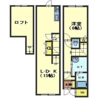 ARCHI(1LDK/1階)の間取り写真