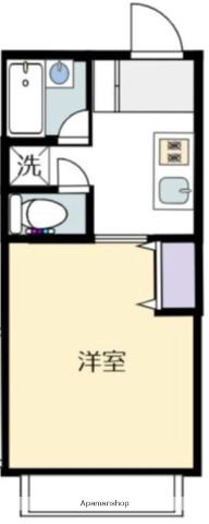 ロイヤルシティー鶴島(1K/2階)の間取り写真