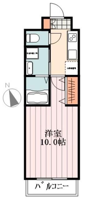 リルシア(1K/3階)の間取り写真