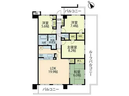 アール・ケープラザベイサイトヴュー横濱(4LDK/12階)の間取り写真