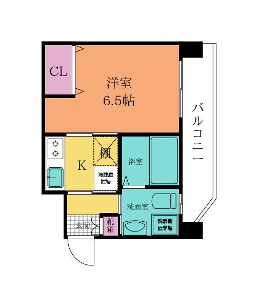   古船場タカヤコーポレーションビル(1K/4階)の間取り写真