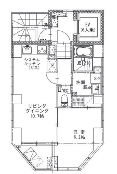 ラスパシオ蔵前レジデンス(1LDK/10階)の間取り写真
