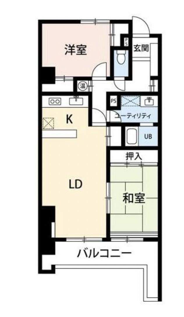 コパールーフ(2LDK/8階)の間取り写真