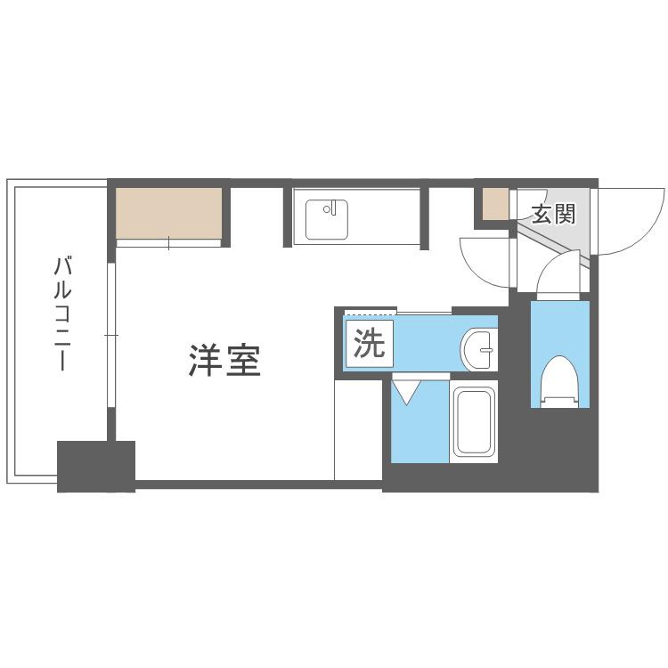 ASTER N13(1K/2階)の間取り写真