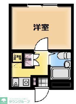 ビューパレス湘南辻堂(1K/1階)の間取り写真