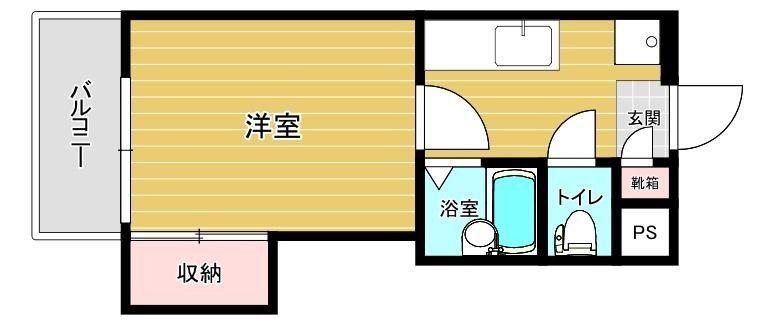 リファレンス葉山(1K/3階)の間取り写真