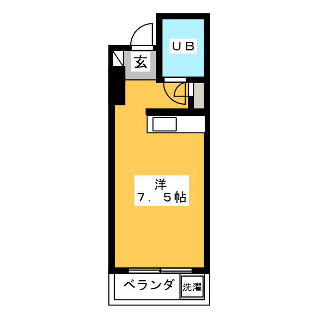 第5勝又ビル(ワンルーム/2階)の間取り写真