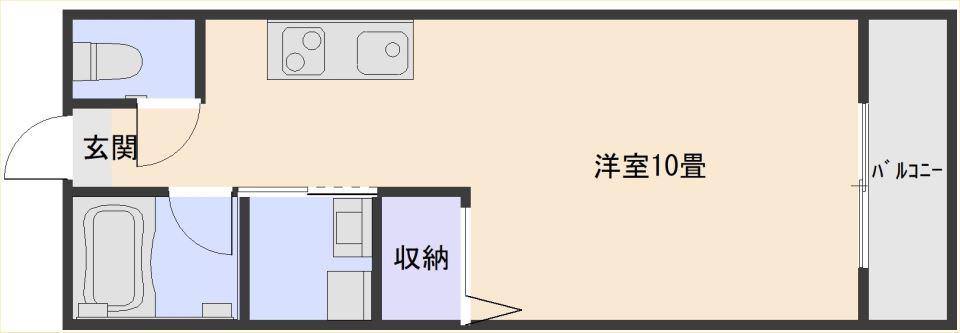 SUNGRANDE大御堂(ワンルーム/2階)の間取り写真