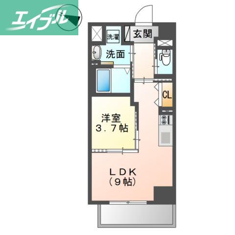 キアーズIII(1LDK/2階)の間取り写真