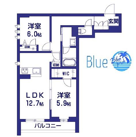 コード湘南(2LDK/1階)の間取り写真