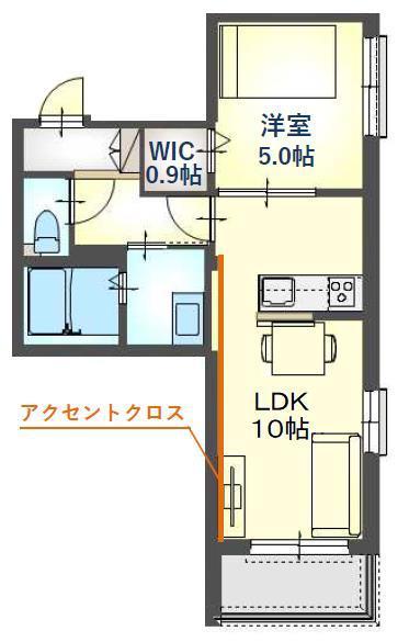 STEP西宮(1LDK/3階)の間取り写真
