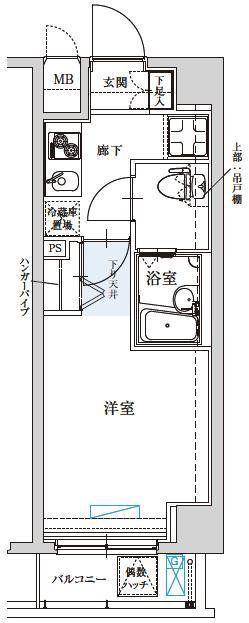 ワイズルリオン東京墨田(1K/2階)の間取り写真