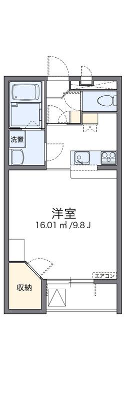 レオパレスノワールII(1K/3階)の間取り写真
