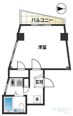 OKU HOUSE(1K/2階)の間取り写真