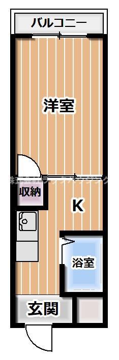 プレアール蔀屋本町(1K/1階)の間取り写真