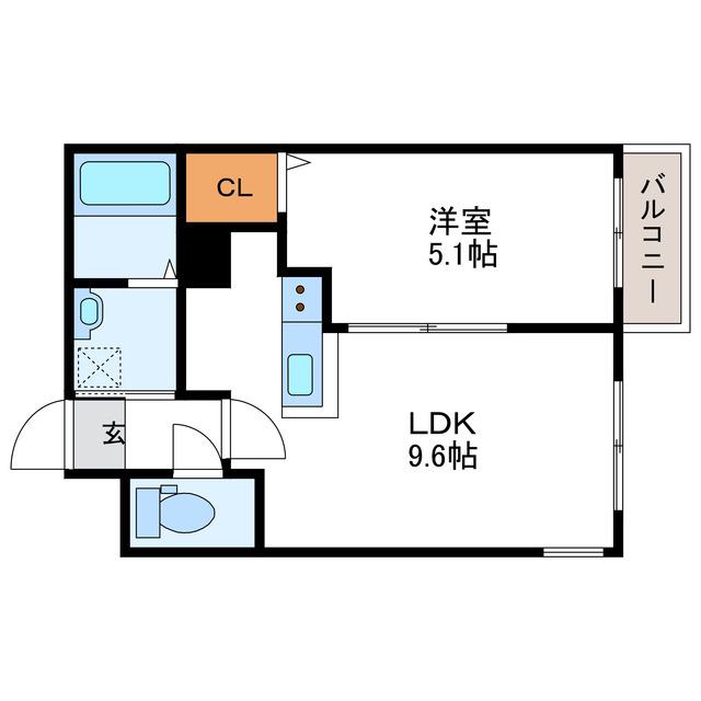 SWIRU スウィール(1LDK/1階)の間取り写真