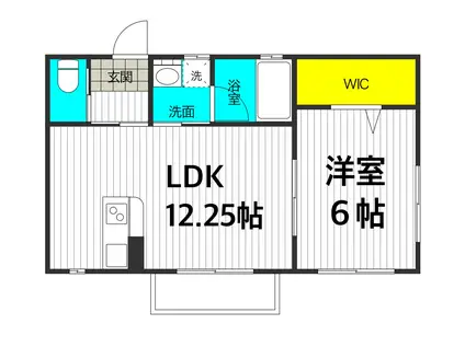 ルシア南野(1LDK/2階)の間取り写真