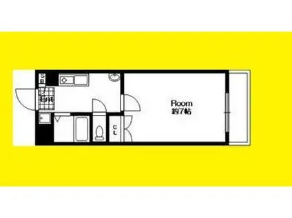 トップ・ギャラリー(1K/5階)の間取り写真