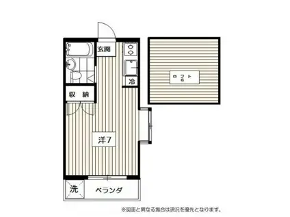 ショウアンレジデンス(ワンルーム/2階)の間取り写真