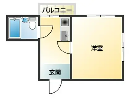エムロード駒川(1K/5階)の間取り写真