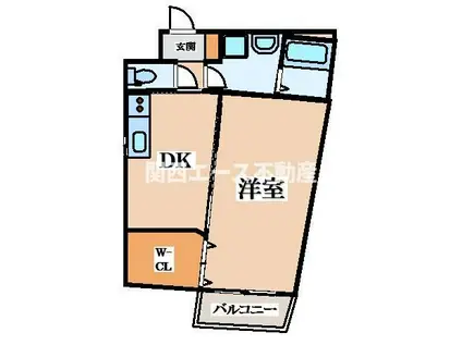 カーサフォルトゥナート額田駅前(1DK/2階)の間取り写真