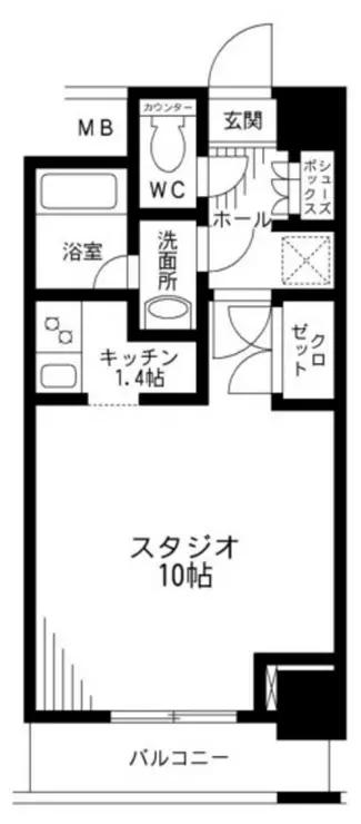 レジディア九段下 10階階 間取り