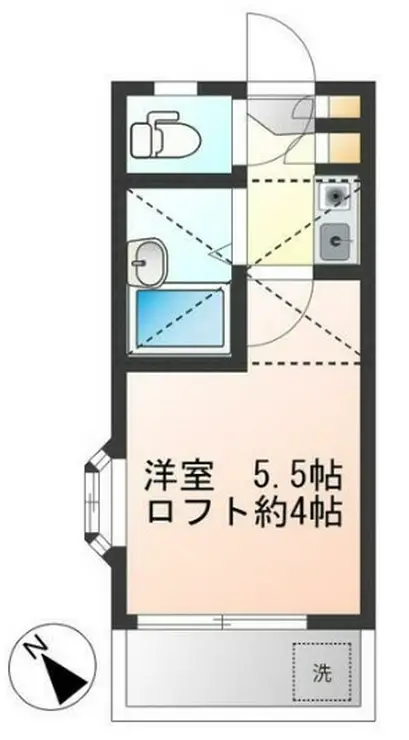 メゾン中河原 2階階 間取り