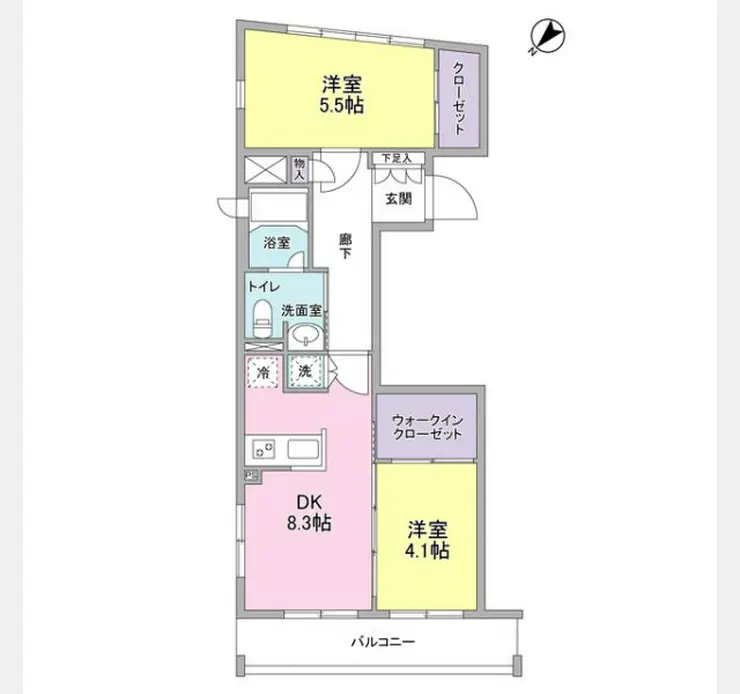 コンフォリア麻布台 4階階 間取り