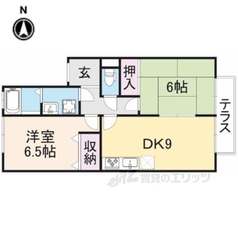 メディオA(2LDK/2階)の間取り写真