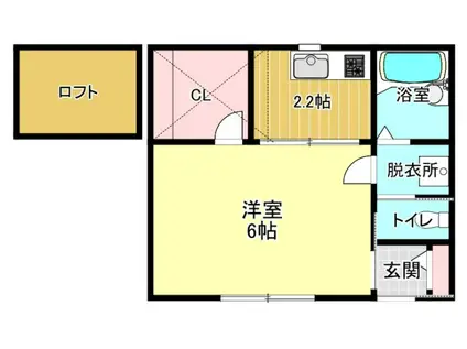 セントレアデザイナーズ文丘(1K/1階)の間取り写真